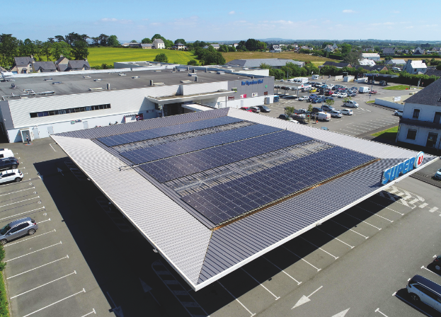 panneaux solaire sur la toiture à Landudec
